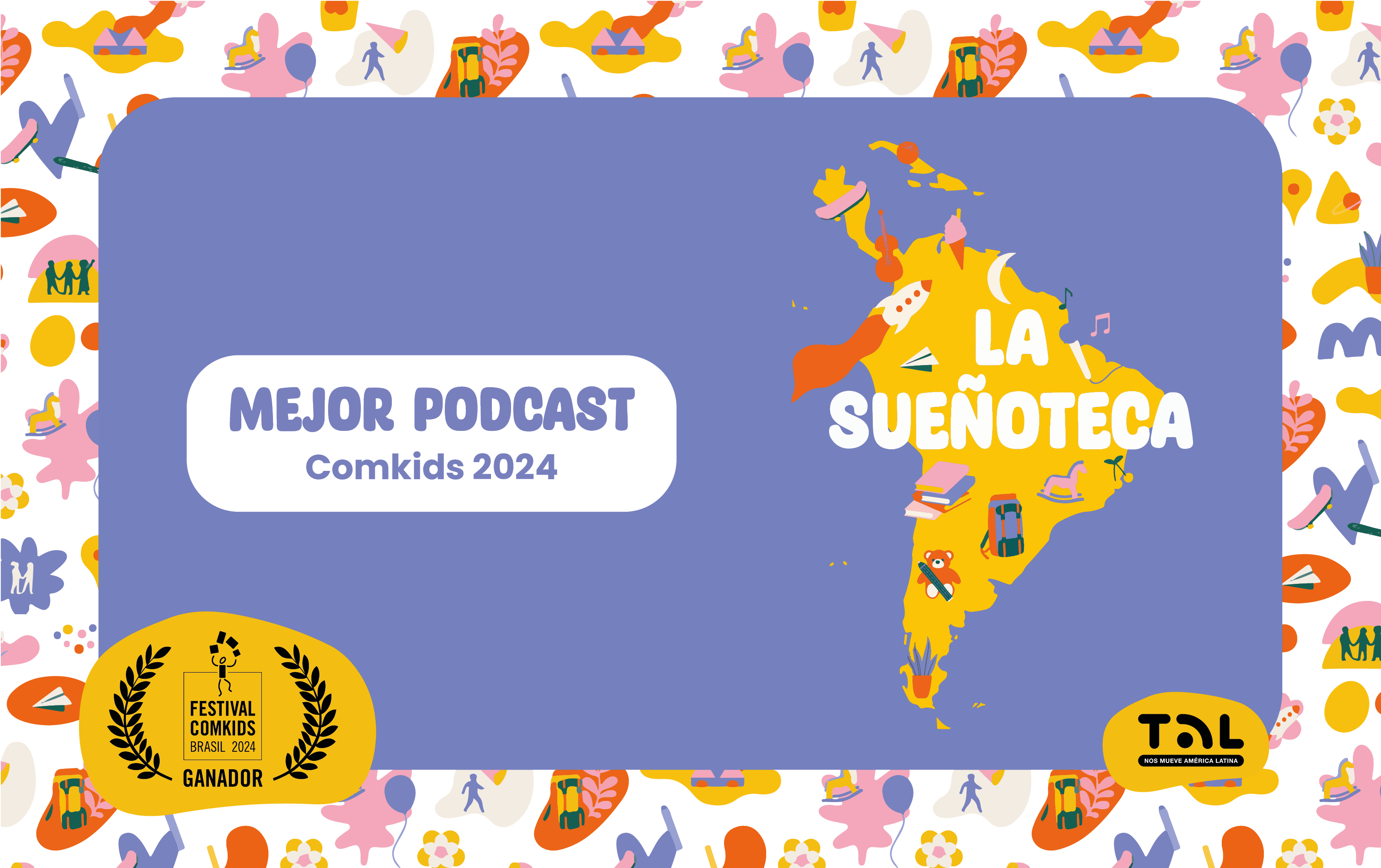 LA SUEÑOTECA fue elegida como mejor podcast en el Festival comKids 2024